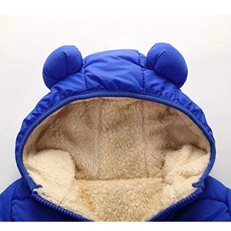 Down Coat Solid color jacket zipper opening front hooded cotton lining jacket suitable for boys and girls black/dark blue/royal blue/red H241010