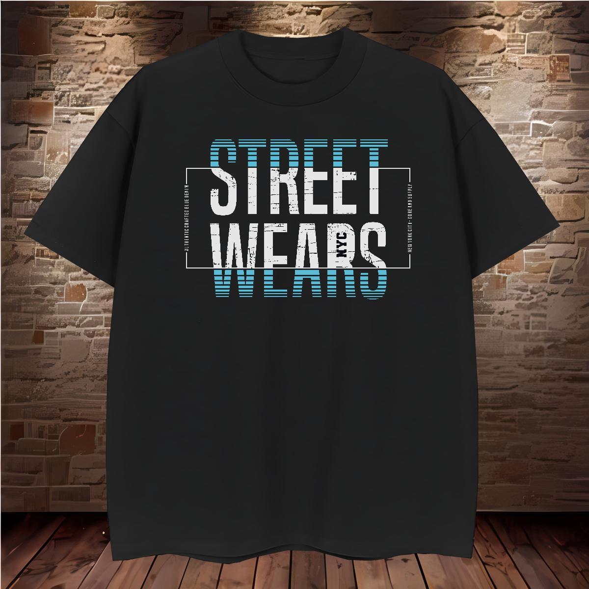 Classic Men T Shirts 230g Cotton letter Street Custom Printing Breathable Crew Neck Couples T Shirts Fashion New Tops Tees