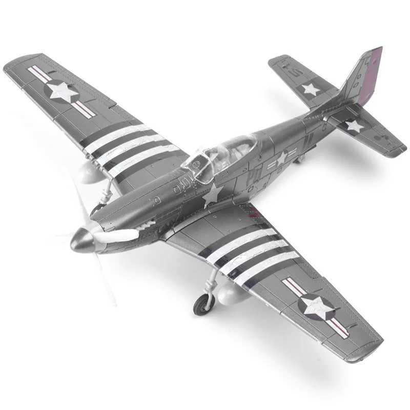 1/48 World War II P-51 Mustang Fighter Model Airplane Plastic Model Kit Simulation Assembly Military Aircraft ToyXJ241010
