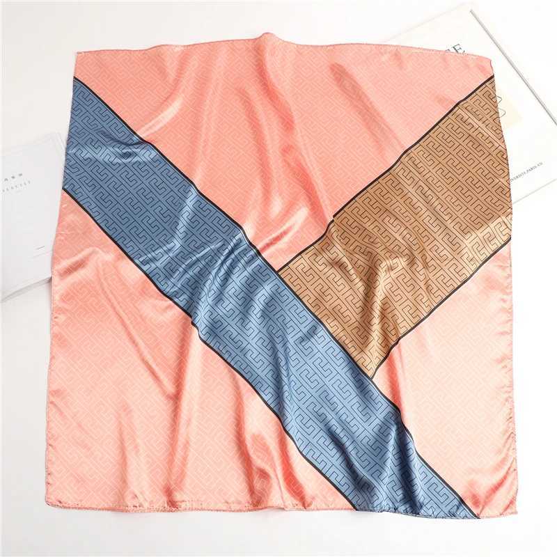 Bandanas Durag 90cm silk satin headscarf square scarf womens luxurious printed elegant hair handbag Foulard Shl Wrs neck tie headscarf J241010