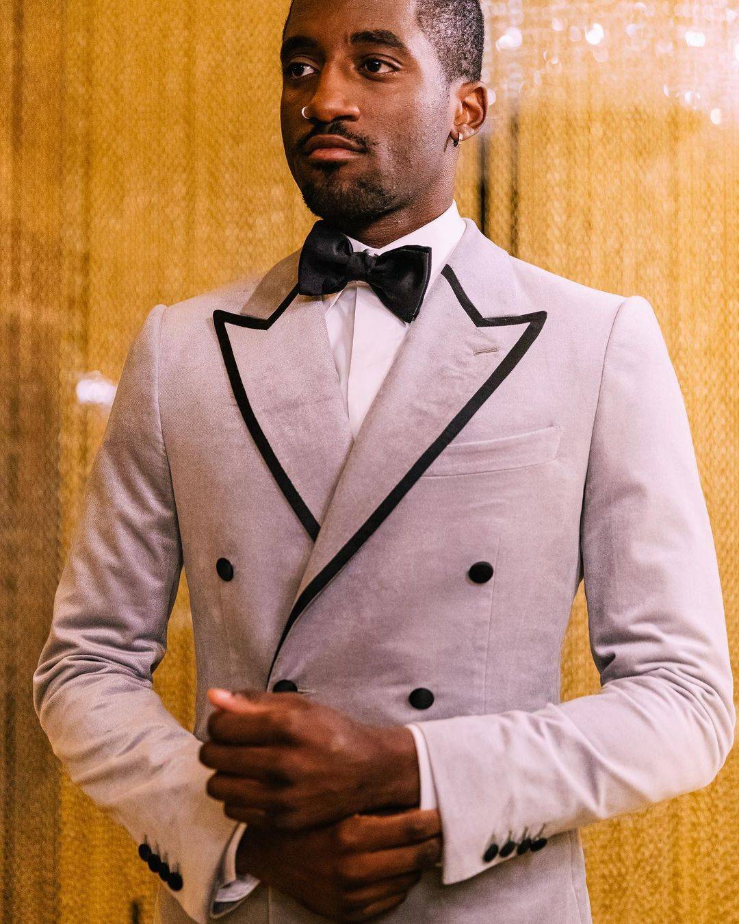 Stylish Wedding Suits Peaked Lapel Jacket 2 Piece Set Men's Tuxedo Tailored Dinner Double Breaseted Prom Groom Blazer Custom Made(Coat+Pants)