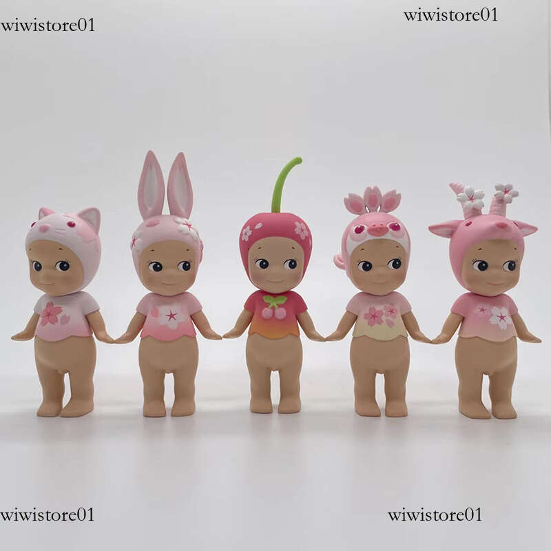 Sonny Angel Mini Doll Cherry Blossom Series 2019 Girl Handmade Toy Carico Cat Goat Peacock Rabbit Birthday Gift 144 A04 6B6