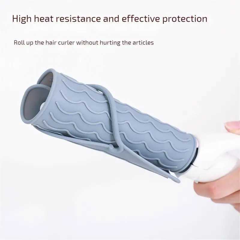 Silicone Heat Resistant Mat Pouch for Curling Iron Hair Professional Styling Tool Anti-heat Mats for Hair Straightener CurlingXJ241010