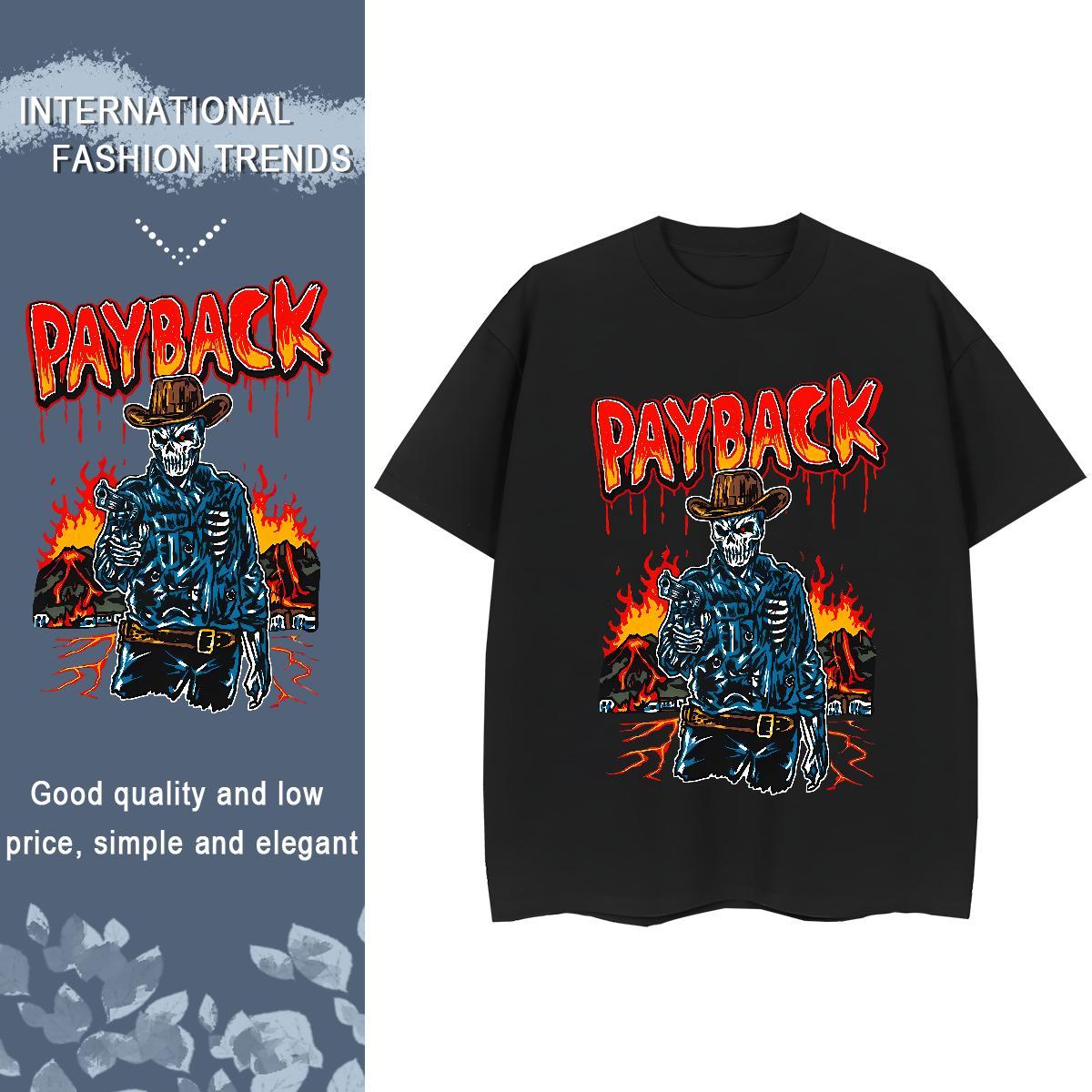 New T Shirt For Woman 230g Cotton Breathable Soft Street Casual skull Women Tees Female Oversized Top Tees