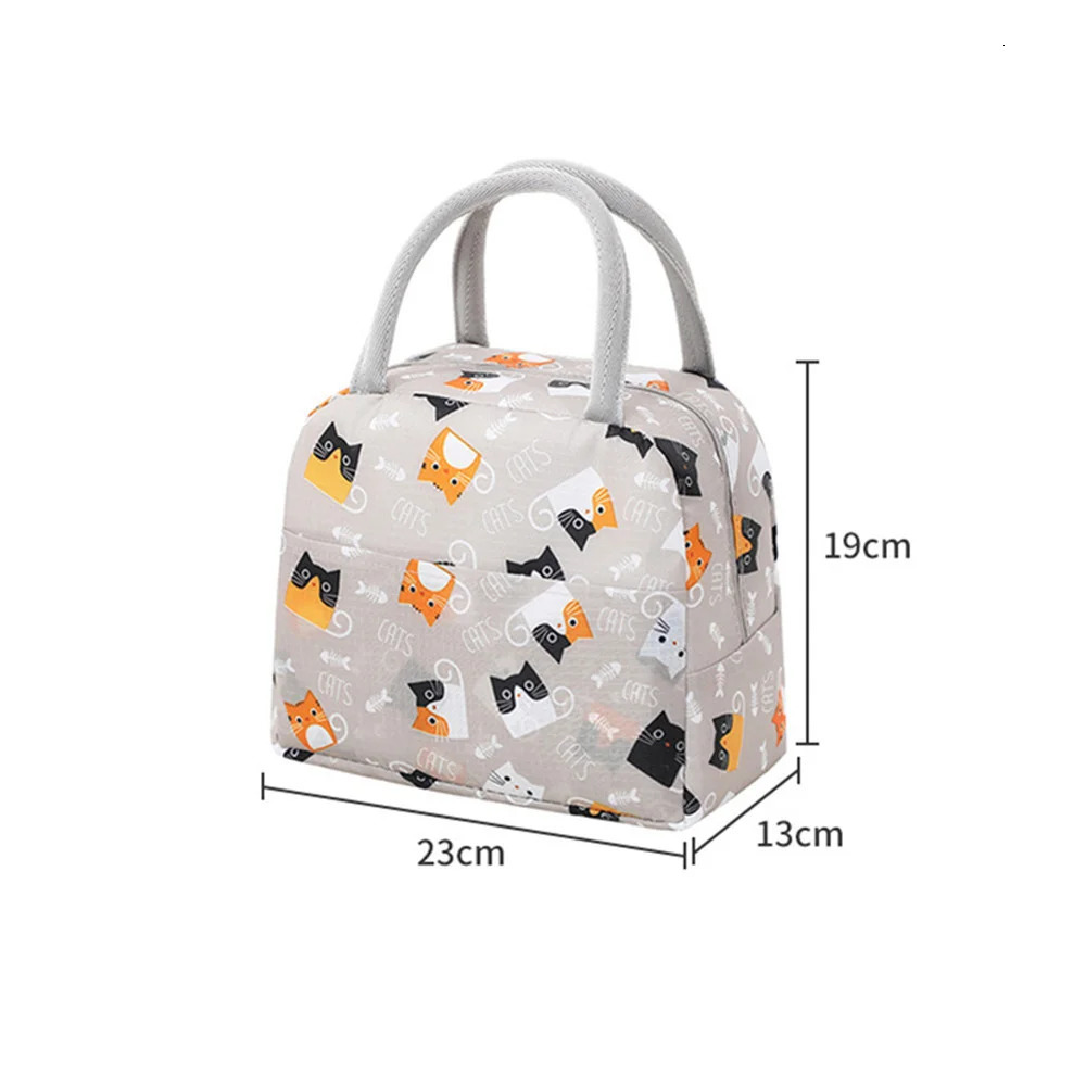 Lunch Bag Handle Insulation cooler bag for Women kid Box picnic travel Portable Food Storage Breakfast Thermal 240925