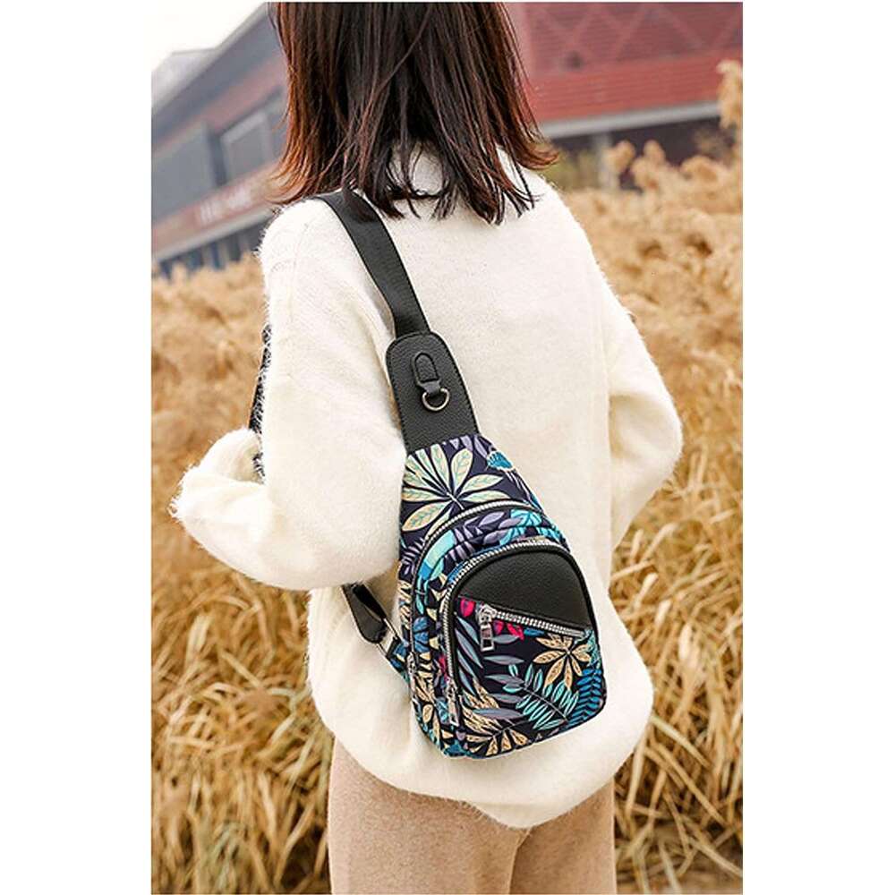Boho Trendy Ethnic Women's Waterproof Sg Backpack Crossbody Shoulder Chest Bag for Travel Hiking Daypack