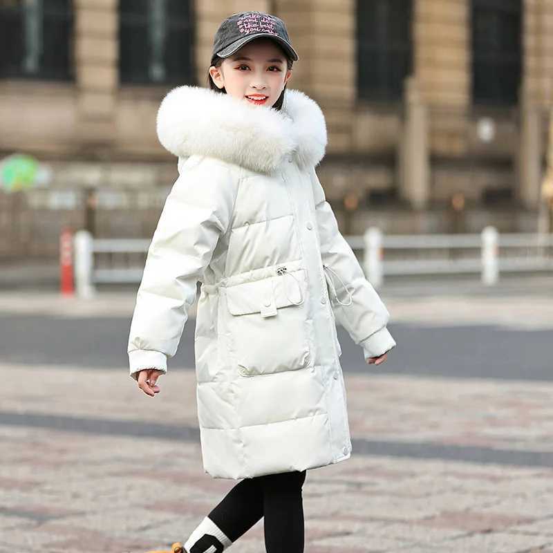 Down Coat 2024 Winter warm Down jacket Girls clothing girl clothes Thicken Parka Hooded Coats Children Outerwear s Overalls snow suit H241010