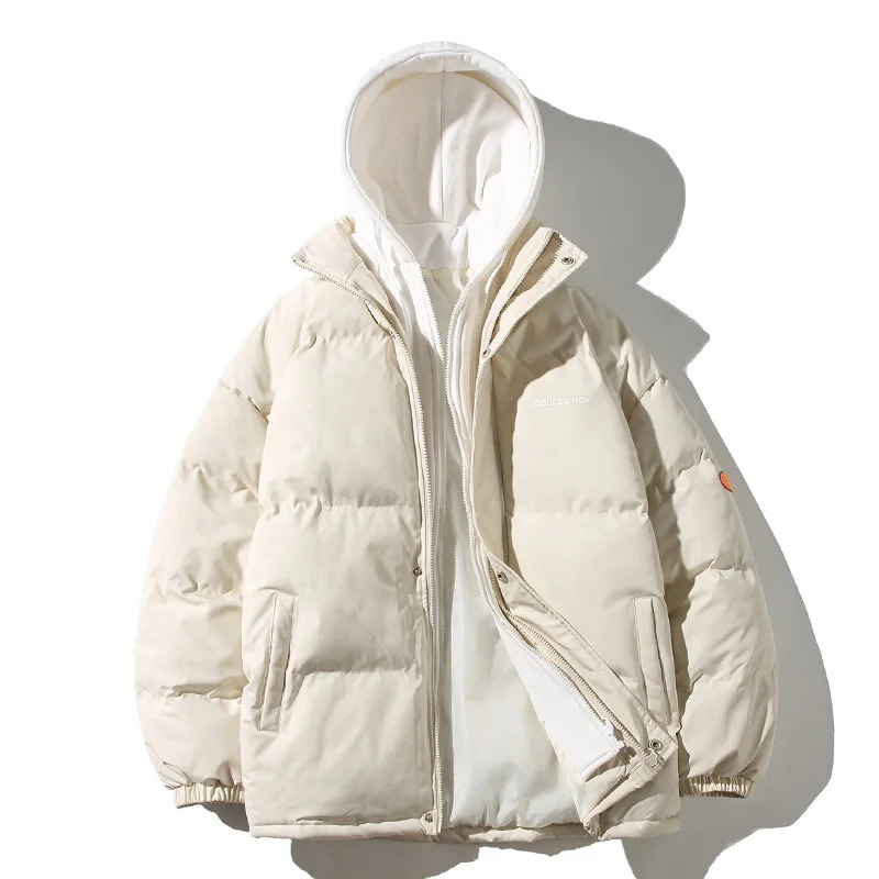 Winter Warm Jacket Mens Street Clothing Fashion Parka Mens Hoodie Thick Korean Fashion Loose Coat Womens Winter Style 241007