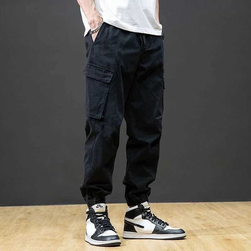 Mens cargo pants autumn black mens Trouser harem runner new large cotton spandex loose casual designer oversized cheap W241009