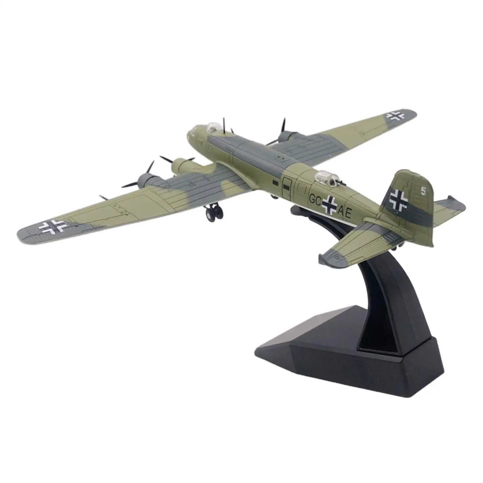 Exquisite Plane Model 1/144 German Airplane with Stand Decoration Diecast Alloy Fighter Model Toy for Home ModelXJ241010