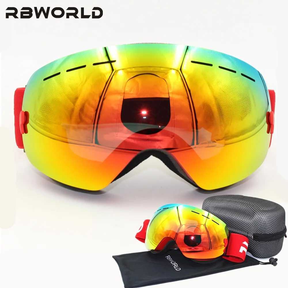 Brand new ski goggles with dual lens UV400 anti fog for adults ski goggles for women snow shoes with box CL241010