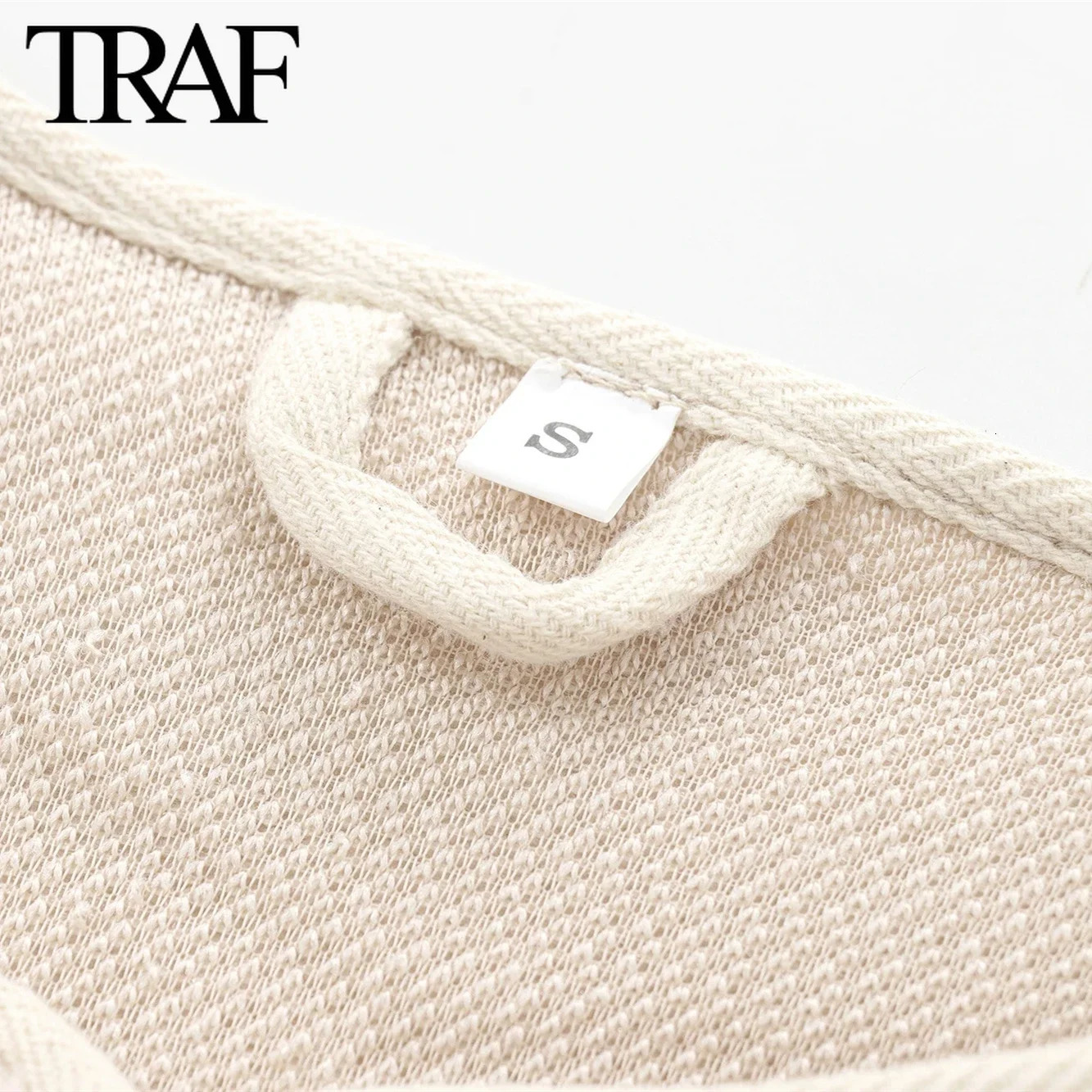 TRAF Women Fashion Autumn Winter Coat Jacket Long Sleeved Single Breasted Round Neck Fleece Coats Chic Ladies Tops Mujer 240930