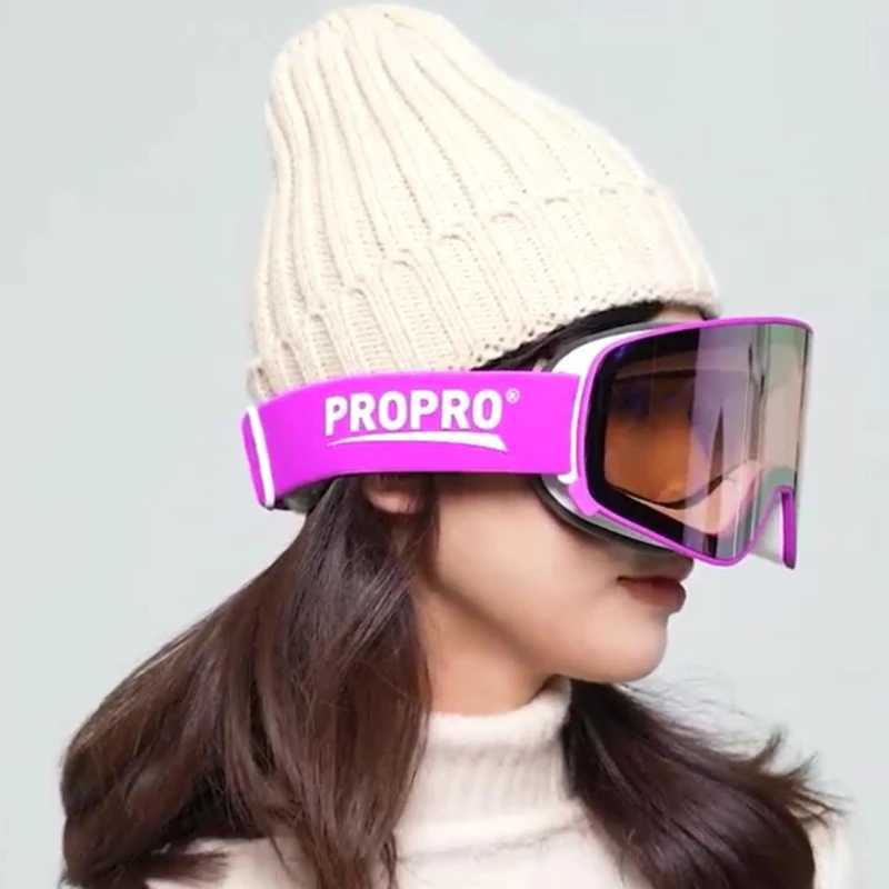 PROPRO Ski Goggles Antiparras Sports Goggles Alpine Ski Goggles Double layer CL241017