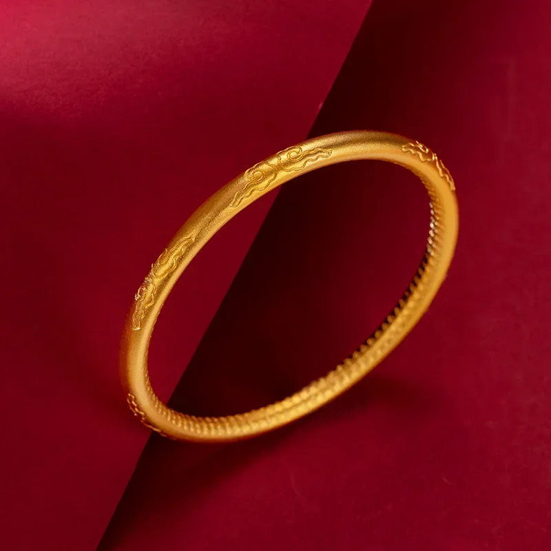 9999 real gold 24K yellow gold ancient legacy bracelet colorful clouds 240929