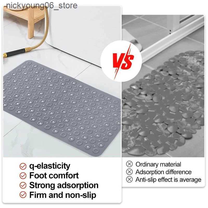 Non-Slip Bath Mats PVC Donut Anti Slip Bathroom Mat with Suction Cup Design Bathtub Massage Mat Comfortable Safe and Healthy L240910