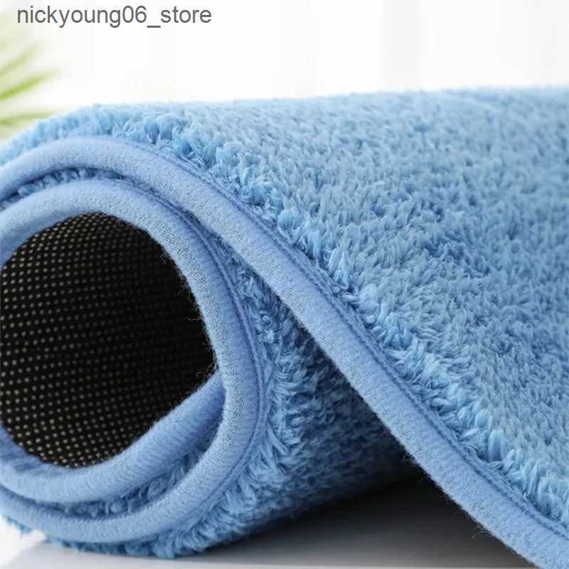 Non-Slip Bath Mats Fluffy Bathroom Bath Mat Anti-slip Bath Carpets Doormat For Toilet Absorbent Floor Rug Beside Bathtub Wash Basin Washable L240910