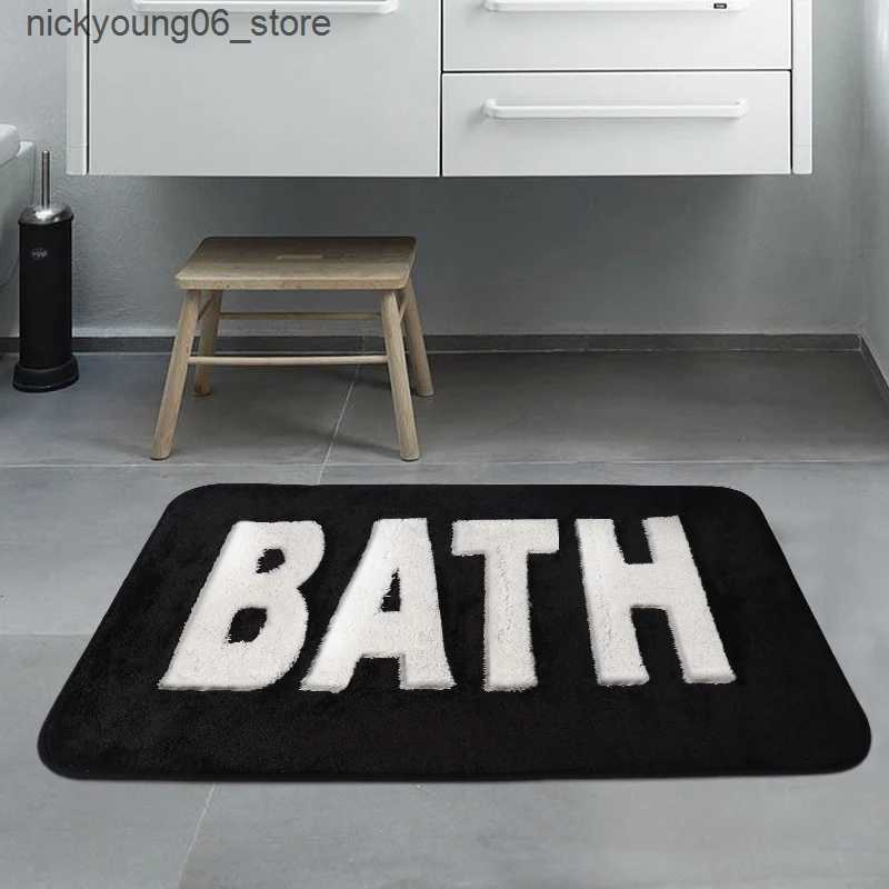 Non-Slip Bath Mats Bathroom Rug Bath Mats for Non Slip Floor MatThick Soft Shaggy Bath Rugs Room DeocrAbsorbent Bathmat Machine Washable Carpet L24091