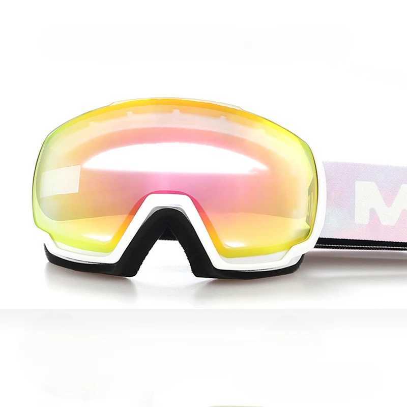 Ski goggles winter sports goggles with anti fog UV protection suitable for men women young women interchangeable lenses CL241010