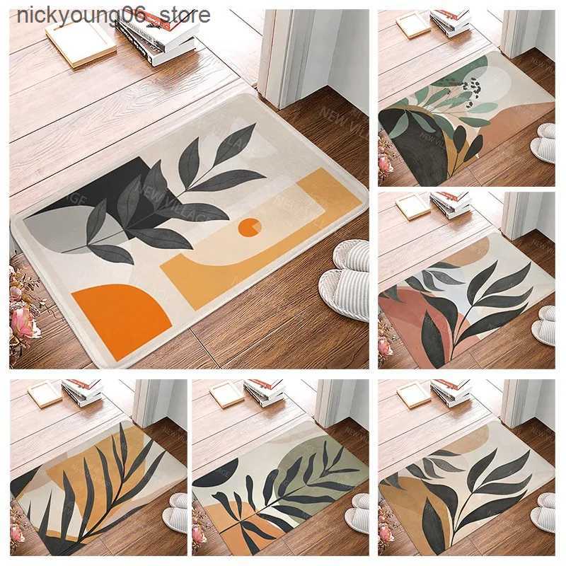 Non-Slip Bath Mats Anti-slip Bath Mat Bathroom Small Rug Shower Mat Home Decor Door Mat Kitchen Bedroom Entrance Room Mats boho abstract morandi L2409