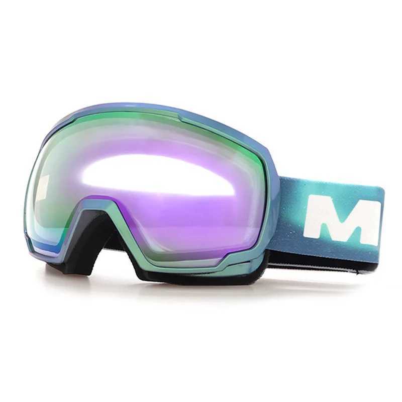Ski goggles winter sports goggles with anti fog UV protection suitable for men women young women interchangeable lenses CL241010