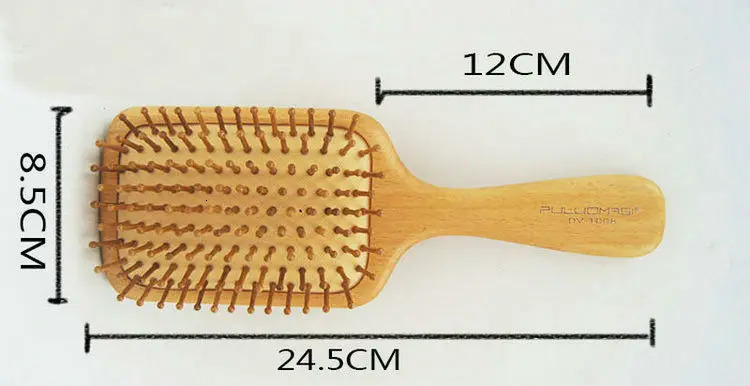 Hair air brush wooden comb professional hair care and styling salon tools anti-static tangling hair brush scalp massage 241009