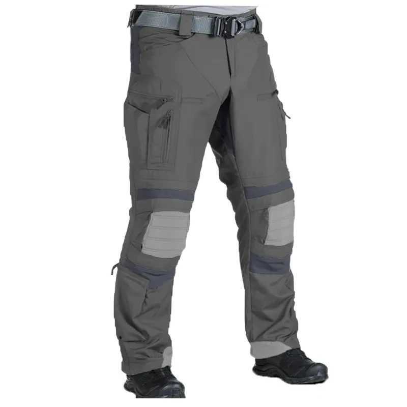 Mens combat outdoor tactical cargo pants sports camping Trouser camouflage multi camera black hiking hunting suit W241009