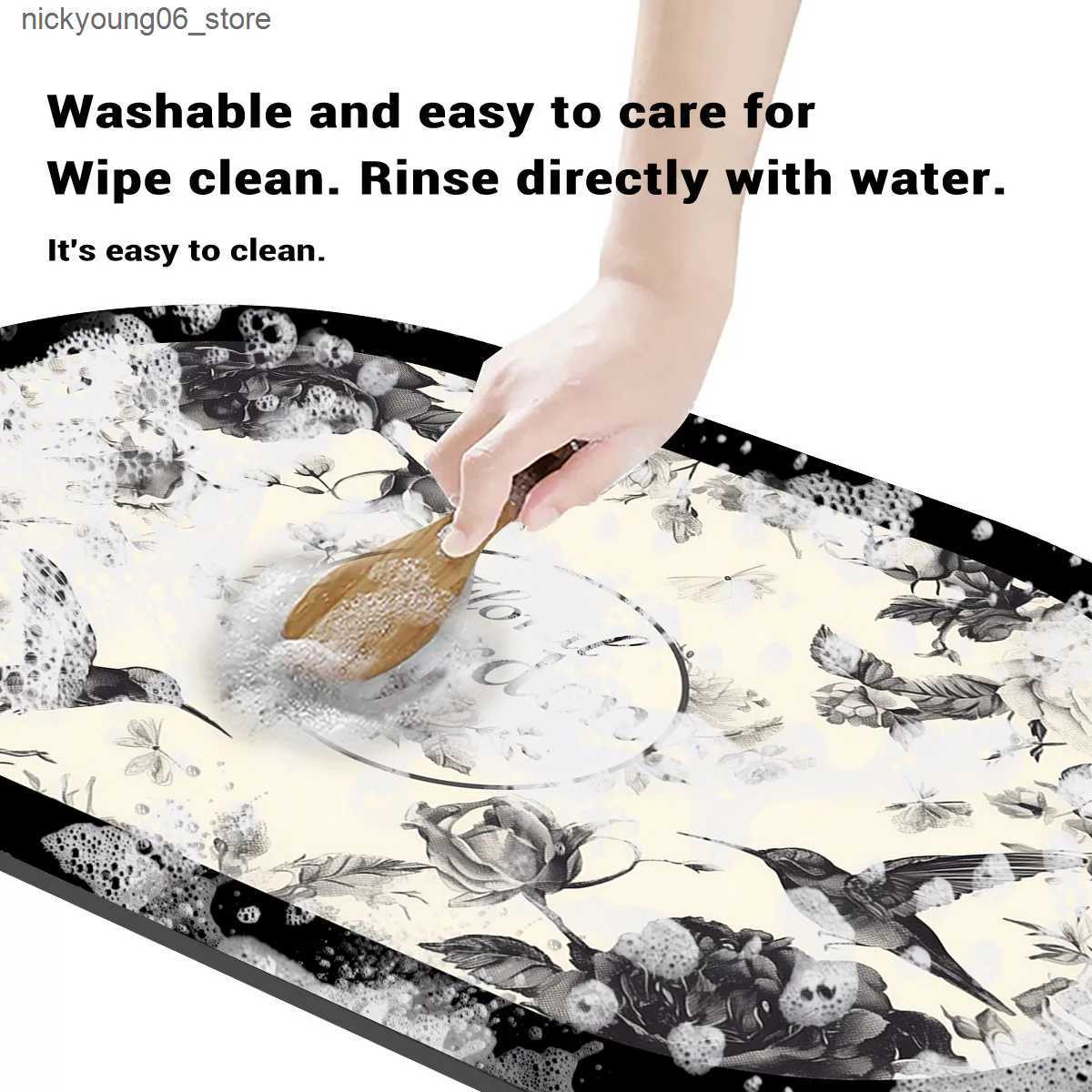 Non-Slip Bath Mats Classic Bathroom Bath Mat Quick Dry Non-slip Floor Mats Super Absorbent Shower Rugs Toilet Pad Doormat Washable L240910