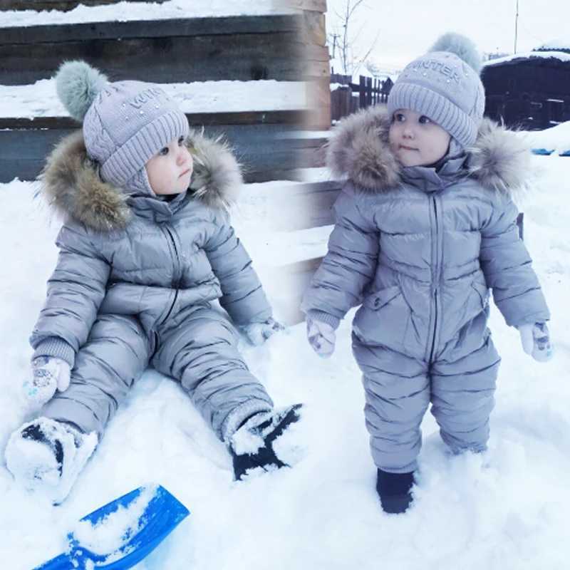 Down Coat Winter childrens one-piece down jacket boys waterproof thick down jacket girls unwashed warm jacket 2-6 years old H241010