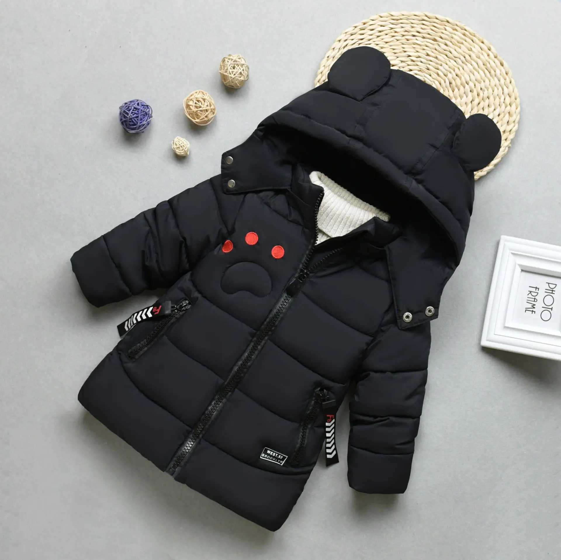 Down Coat Winter Children Parkas Length Version Jackets for Kids Warm Boys Girls Windbreaker Thicken Baby Outerwear Toddler Coats Clothing H241123