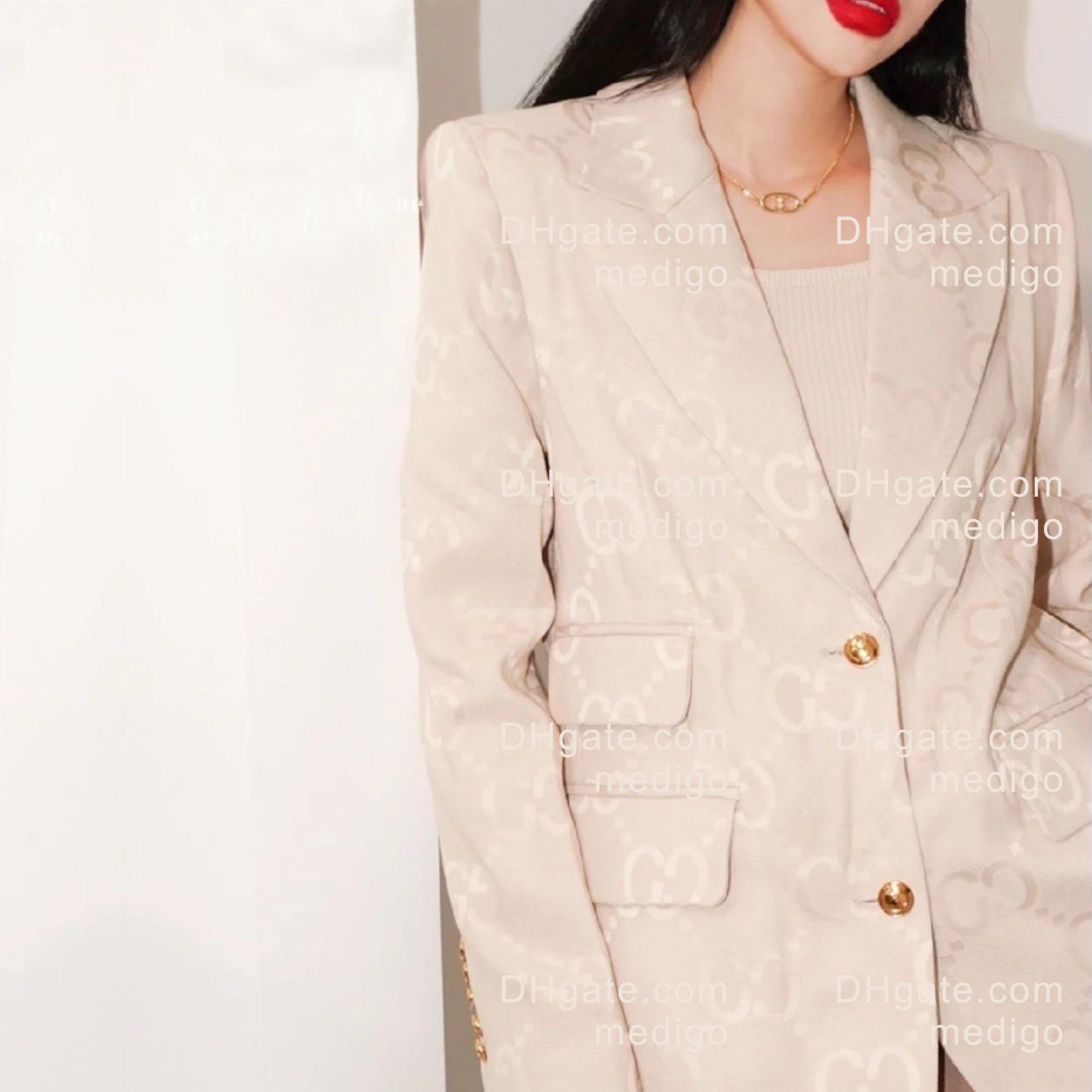 A108 Womens Suits & Blazers Spring Long Sleeve Notched-Lapel Glamorous Plaid Print Belted Asymmetry Single-Breasted Fashion Blazers Outwear Coats O06T