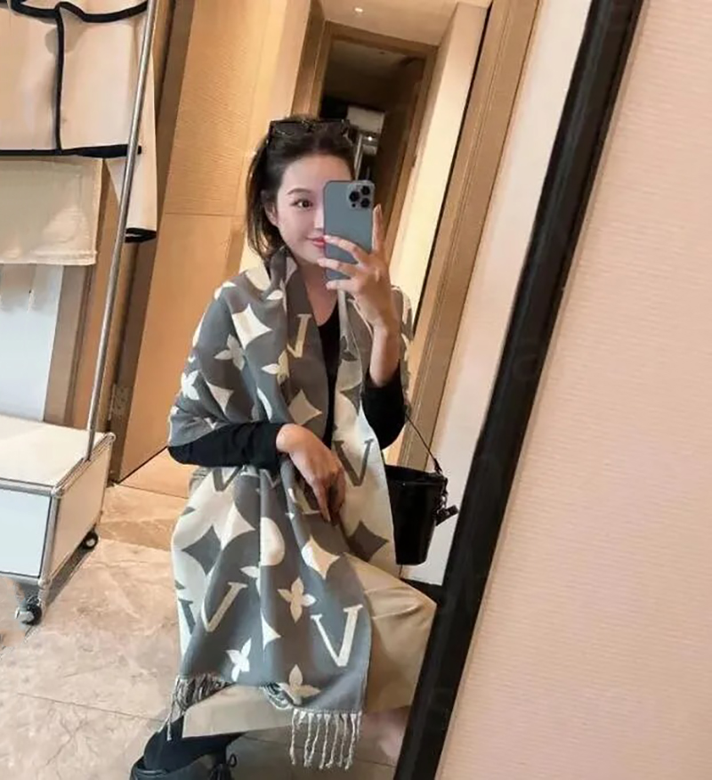 designer scarf for women Cashmere Winter Women Long scarf Quality Headband Fashion Men brand Scarves Classic Printed Check Big Plaid Shawls Soft comfortable gift