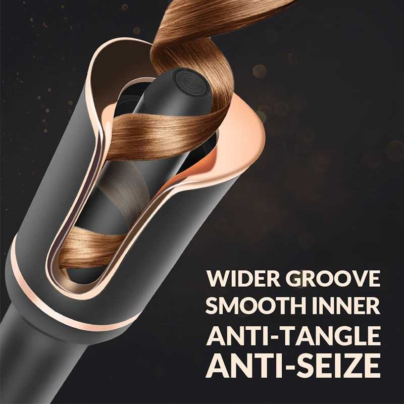 Beach Wave Iron for Hair Hot Tools Waver Dual Voltage Curling Wand Travel Small Barrel Rotating Crimper Black Automatic CurlerXJ241010