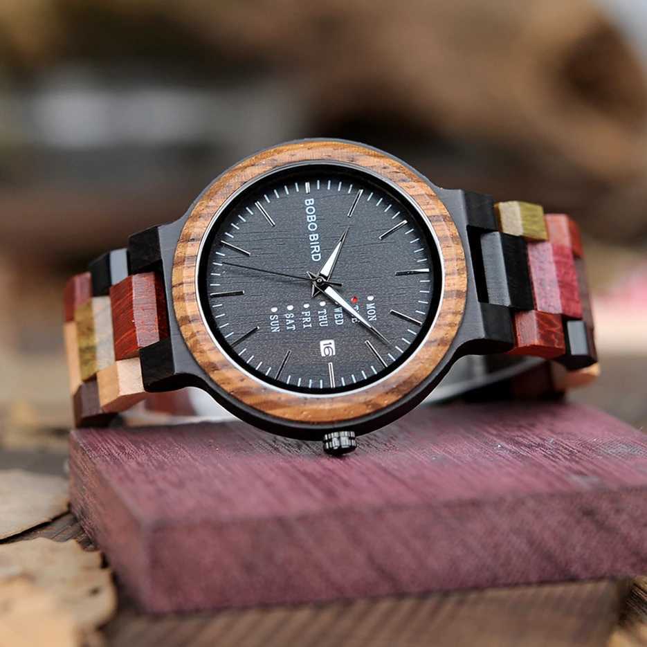BOBO BIRD Couple Watches Colorful Wood Watches For Men Women Unique Gift Idea For Lover DropshippingX241010