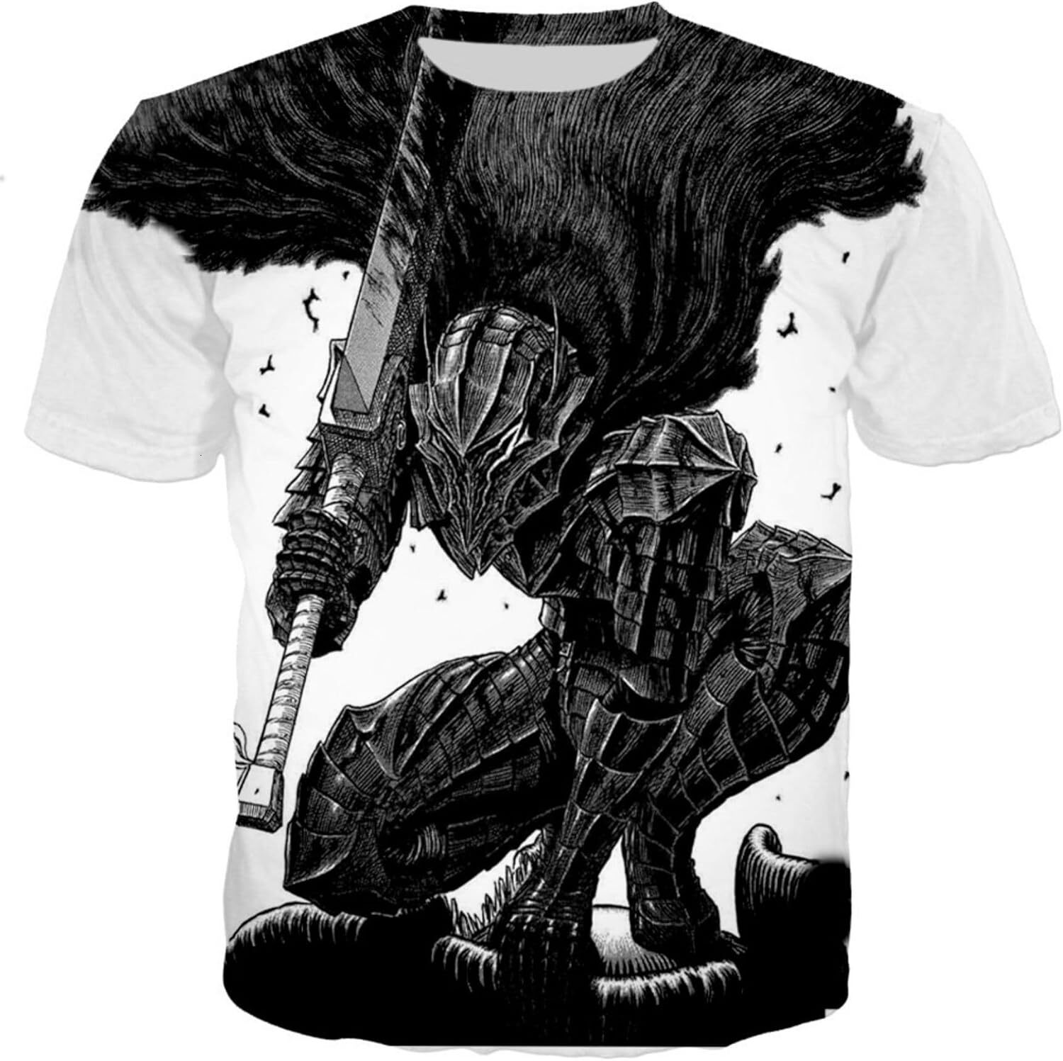 Mens T shirt Men's T-Shirt 3D Printed Anime Unisex T-Shirt, Berserk Adult Summer Street Fashion Comfortable graphic tee Casual tops summer nice