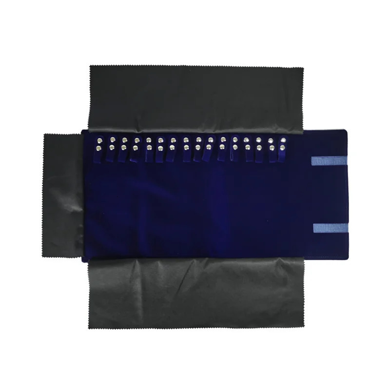 Available in 3 colorsTravel Jewelry Necklace Display Holder Storage Bag Portable Chain Jewelry Roll Up Carrying Bag Case 241007