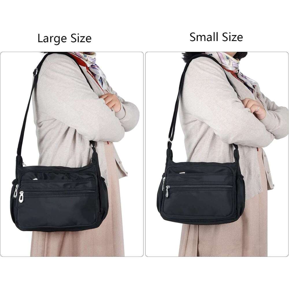 Crossbody for Women Waterproof Shoulder Messenger Bag Casual Nylon Purse Handbag