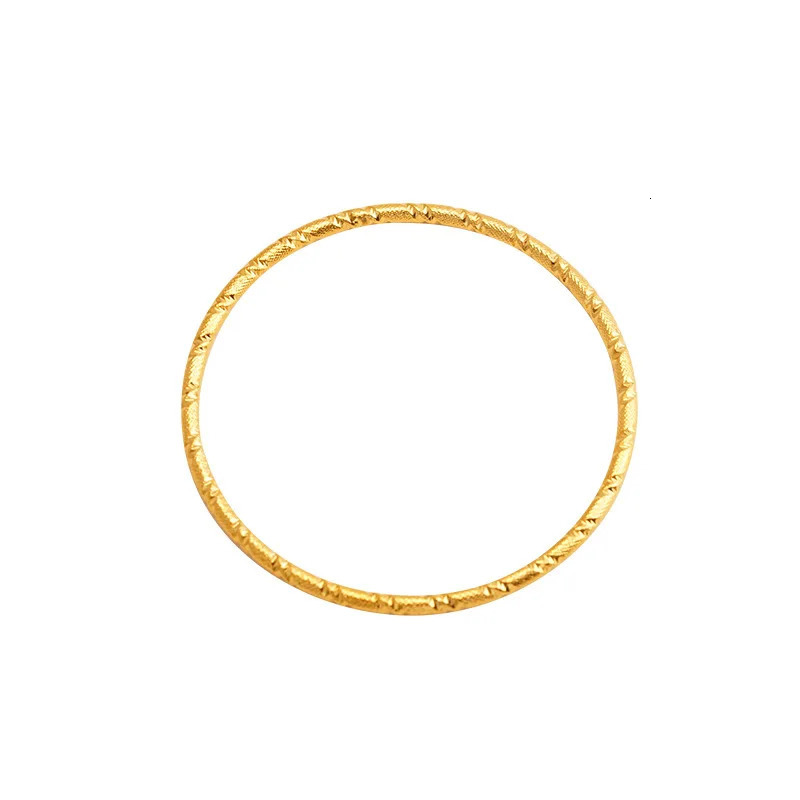 Wholesale BE601 European Fashion Beauty Bride Mother Party Birthday Wedding Gift 58/60/62mm 24KT Gold Bracelet 241007