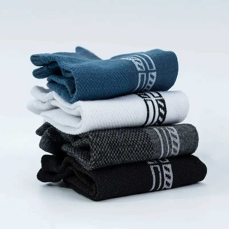 10 pairs of high-quality bulk mens socks casual breathable mens cotton socks running sports socks mens gift socks size 38-45W241010