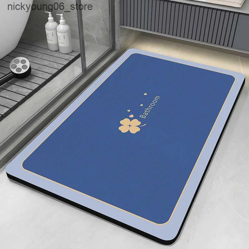 Non-Slip Bath Mats Super Absorbent Bathroom Mat Bath Non-slip Bathtub Foot Mat Carpet Quick Dry Shower Floor Toilet Rug Doormat Washable L240910