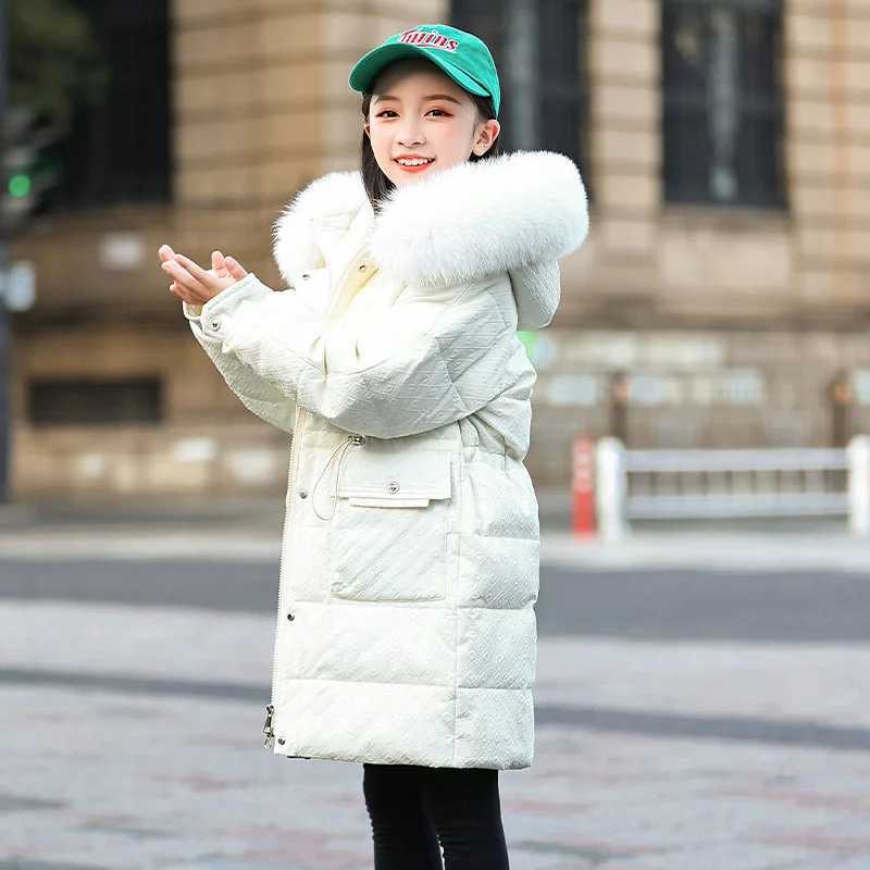 Down Coat Girls clothing warm Down jacket s toddler girl clothes 2024 Winter Thicken Parka Hooded Children Outerwear Coats snow suit H241010