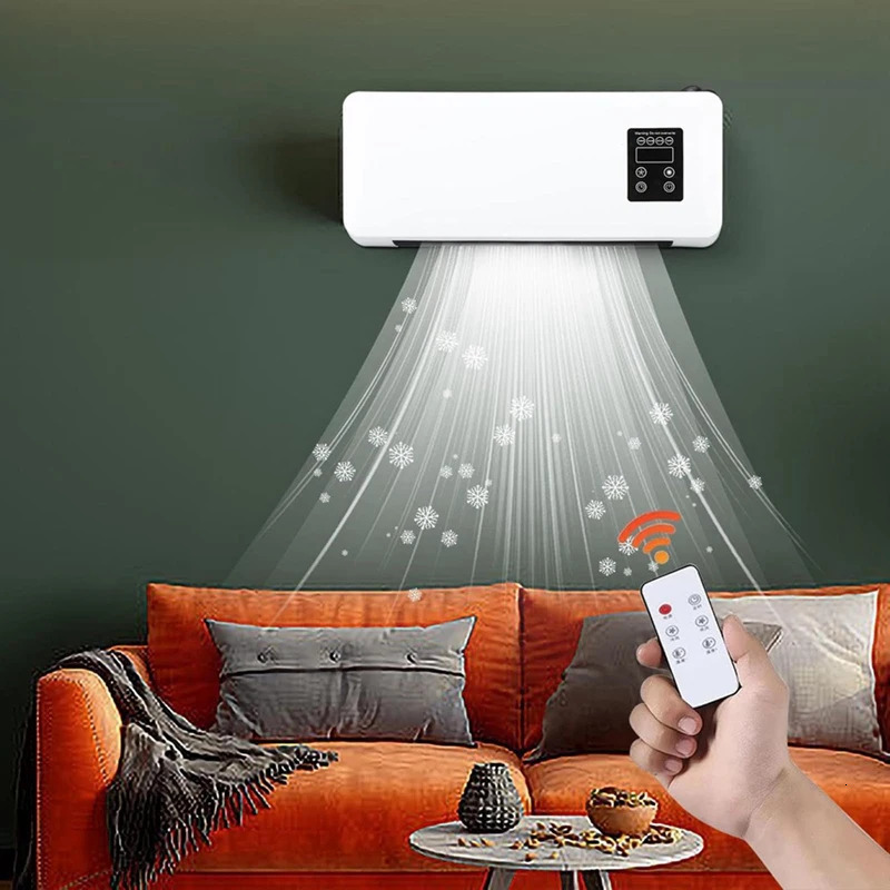 Dual purpose cooling and heating heater household wall mounted electric small air conditioning 241008