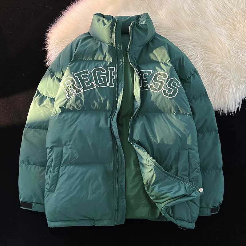 Men's Down Parkas Burgundy Embroidery Bubble Jacket Winter Warm Thicken Coat Variety of Styles Parkas Fashion Warm Casual Puffer Jacket for Men Y