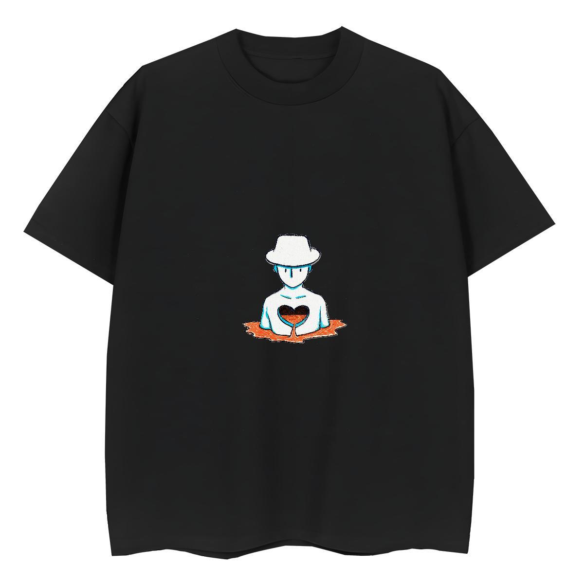 Classic Womens T Shirts 230g Pure Cotton Short Sleeve O-Neck Casual portrait Tshirt for Man Woman Nice Oversized Polos