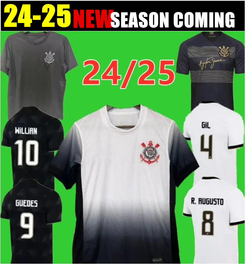 24 25 Corinthian Soccer Jerseys 2024 2025 WOMEN KIDS KIT MEN camisetas de futbol vest gil GABRIEL Balbuena CASSIO 18 19 football shirts T retro 2010 2012 Player version