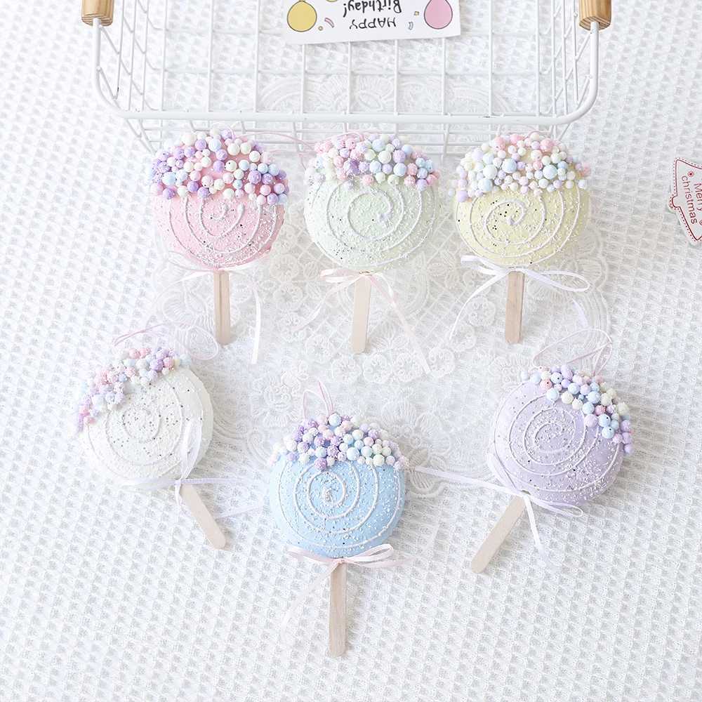 1/3 piece Christmas Macaron ice cream cone lollipop Christmas tree ball hanging celebration event Home New Year navigation Christmas decoration gift 2
