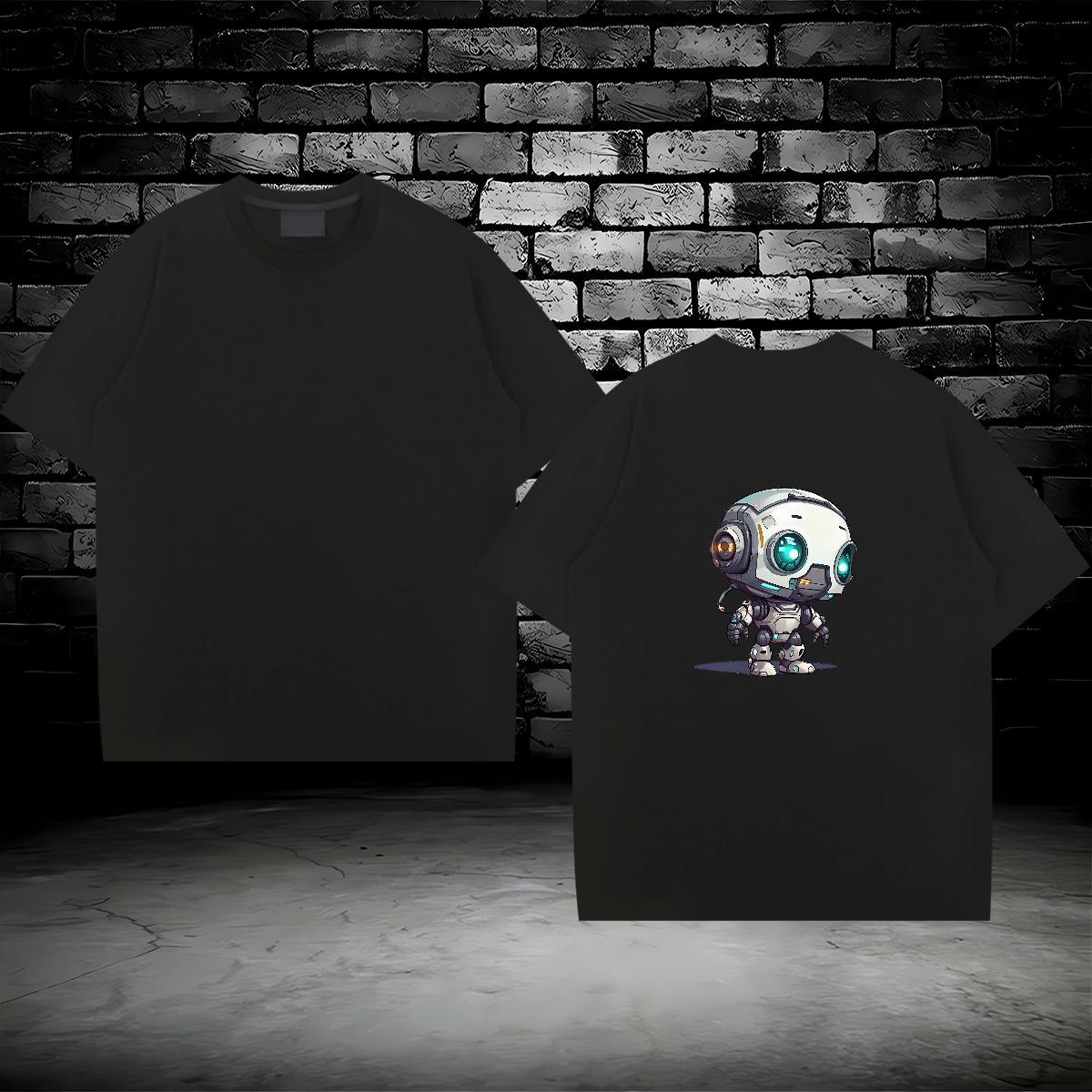 Unisex Men T Shirts 230g Pure Cotton ET Daily Wear Anime Breathable Short Sleeve Men Tops Tees Classic Casual Clothes