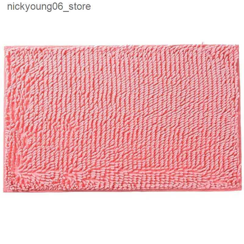 Non-Slip Bath Mats NEW Chenille Floor Mat Absorption Bath Mats Non Slip Bathroom Carpets Memory Foam Bath Rug Rectangle Toilet Floor Mat Wholesale L24