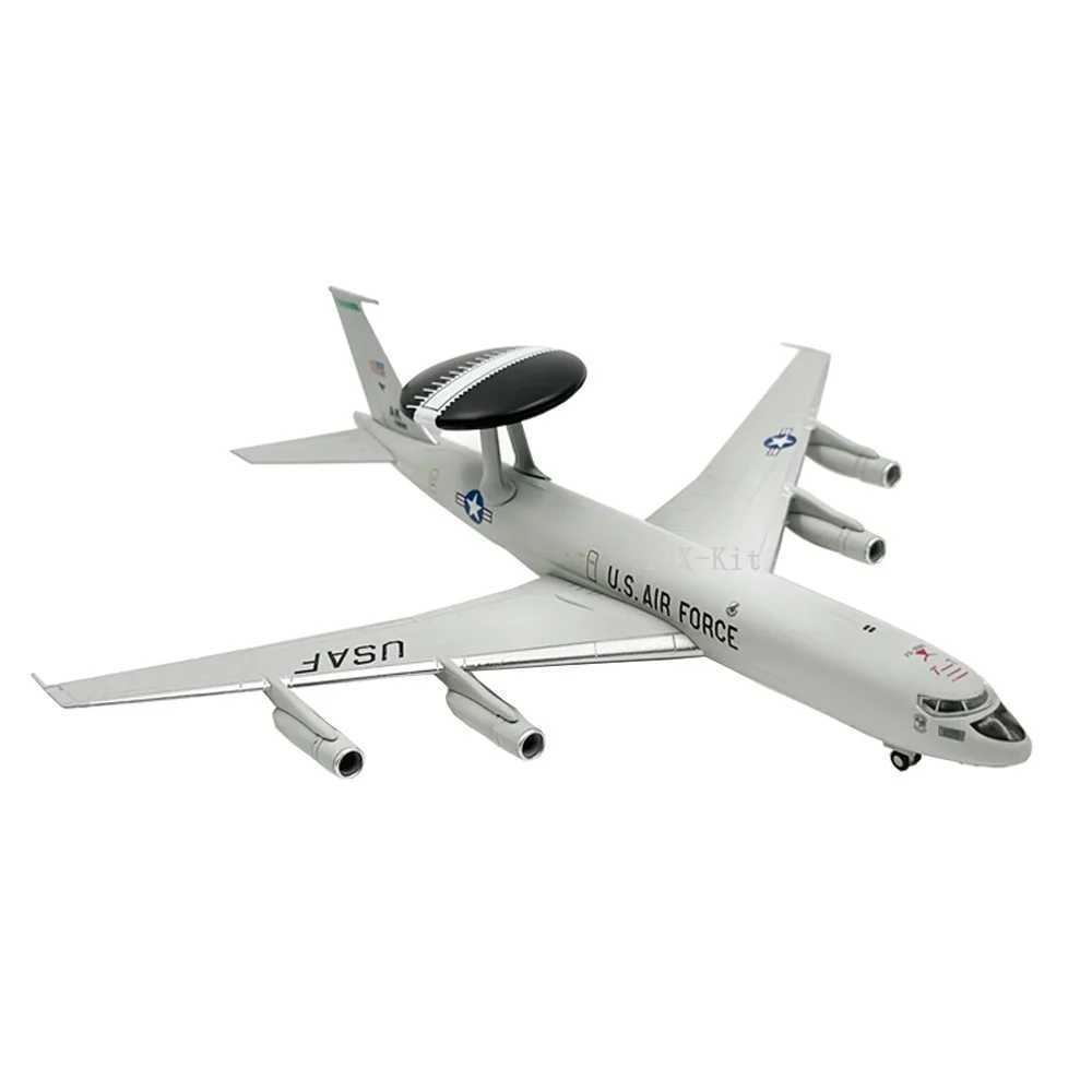 1/200 Scale E-3 Sentry AWACS Early Warning Aircraft E3 Airplane Diecast Metal Finished Static Plane Model Toy Collection or GiftXJ241010
