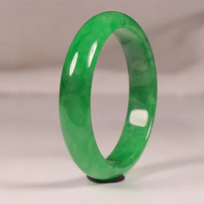 Natural primitive ecological pattern fine Myanmar jade green bracelet 54mm-64mm womens jade bracelet send girlfriend send mom 241007