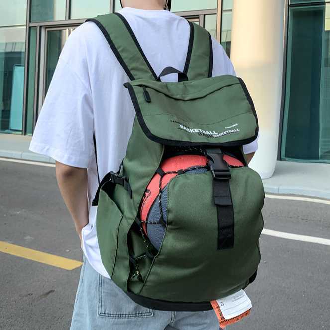 Basketball Bag Korean backpack men's leisure sports college student schoolbag Street trend Backpack 241015